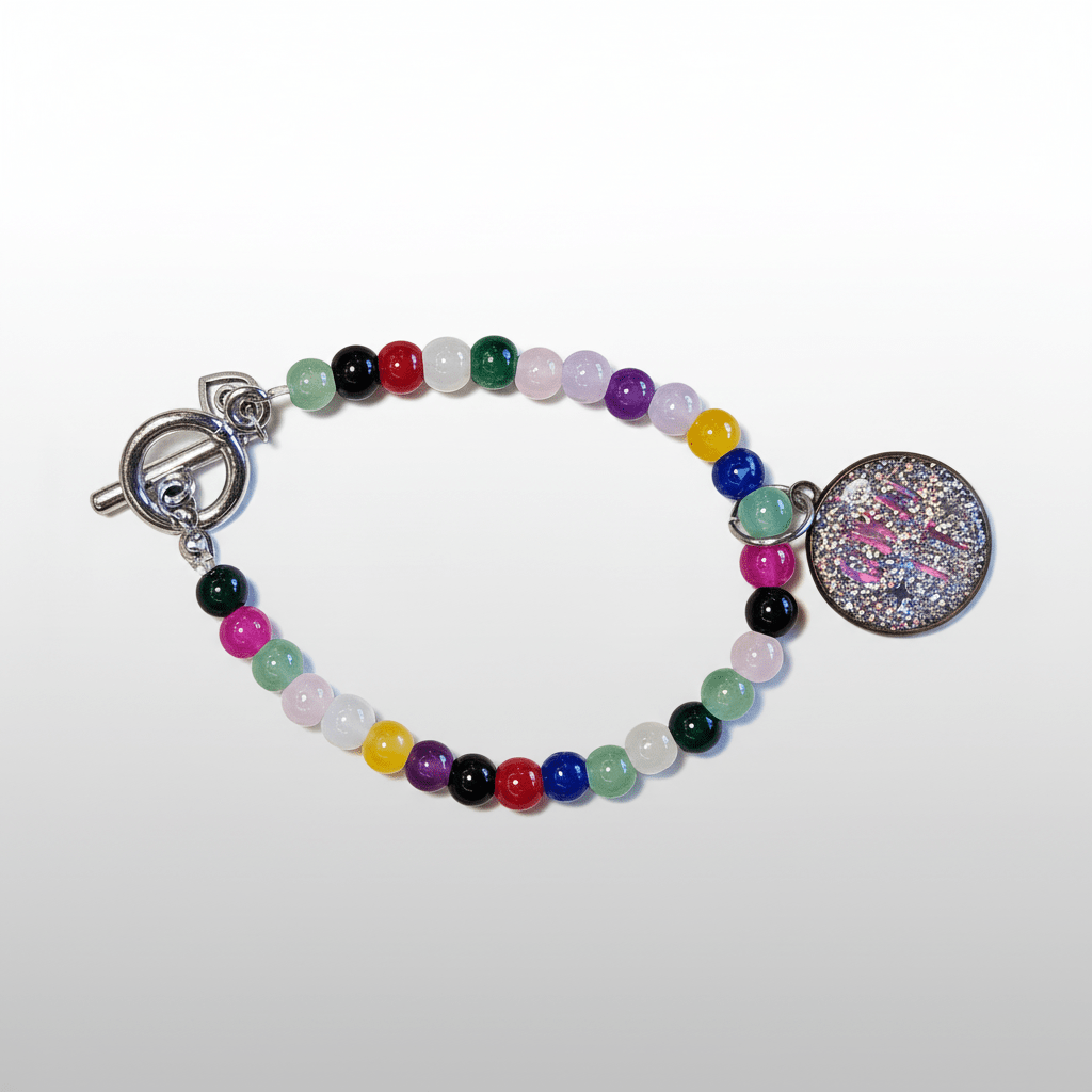 Colorful Beaded Bracelet handmade - Made by Saloly