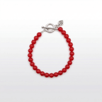 Colorful Beaded Bracelet with Toggle Clasp handmade - Made by Saloly