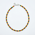 Glass Beaded Necklace handmade - Made by Saloly