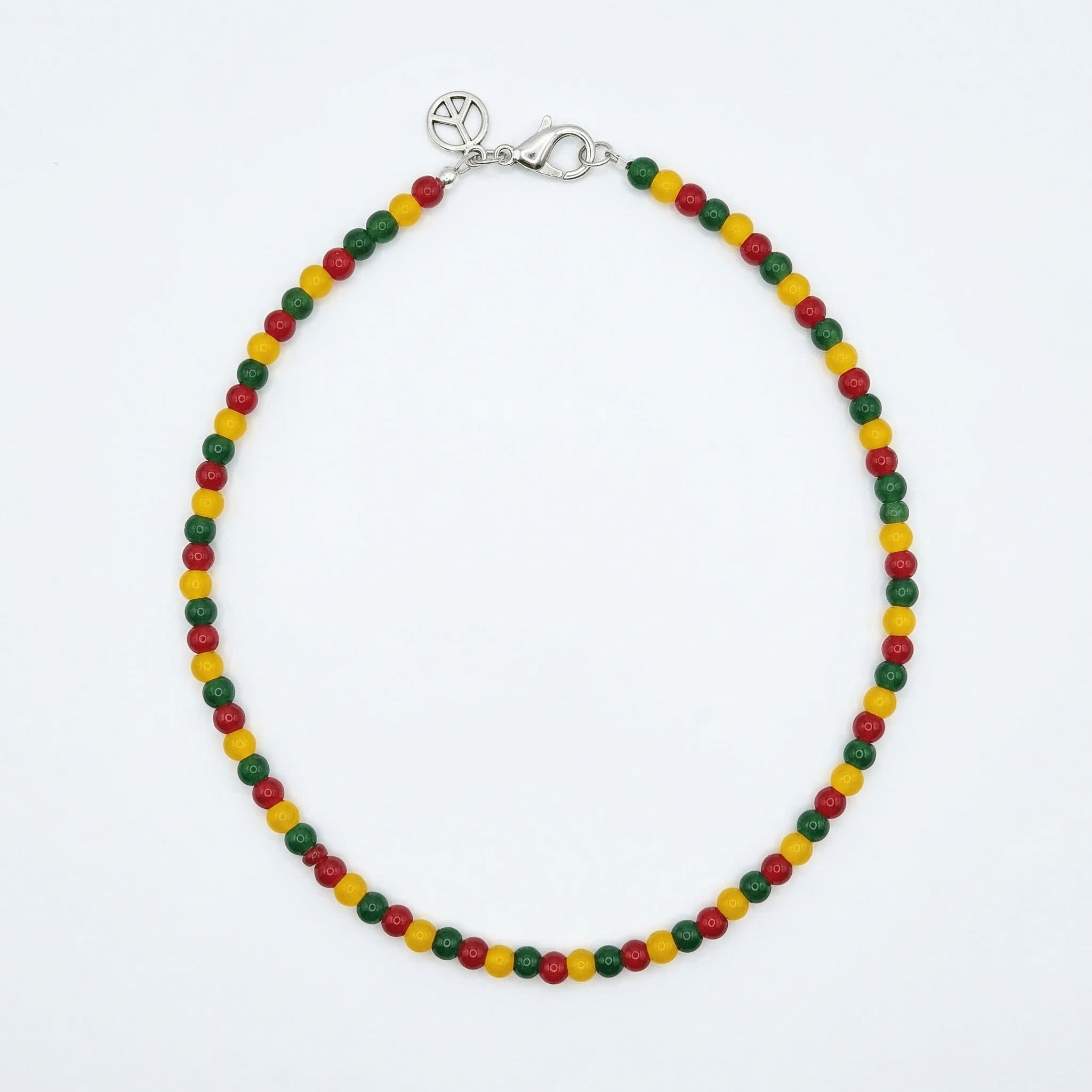 Glass Beaded Necklace handmade - Made by Saloly