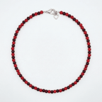 Glass Beaded Necklace handmade - Made by Saloly