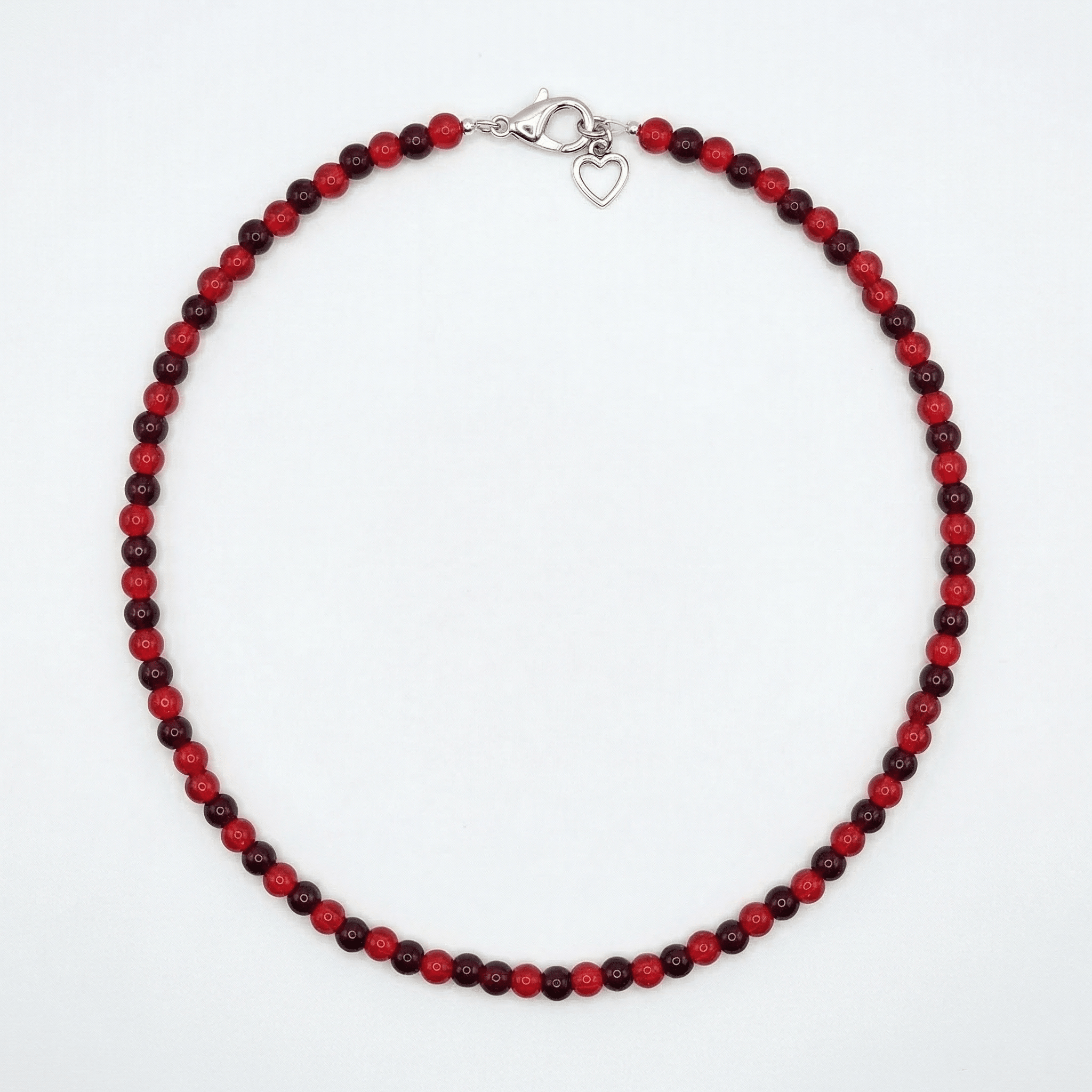 Glass Beaded Necklace handmade - Made by Saloly