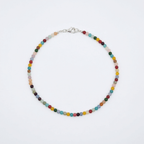 Glass Beaded Necklace handmade - Made by Saloly