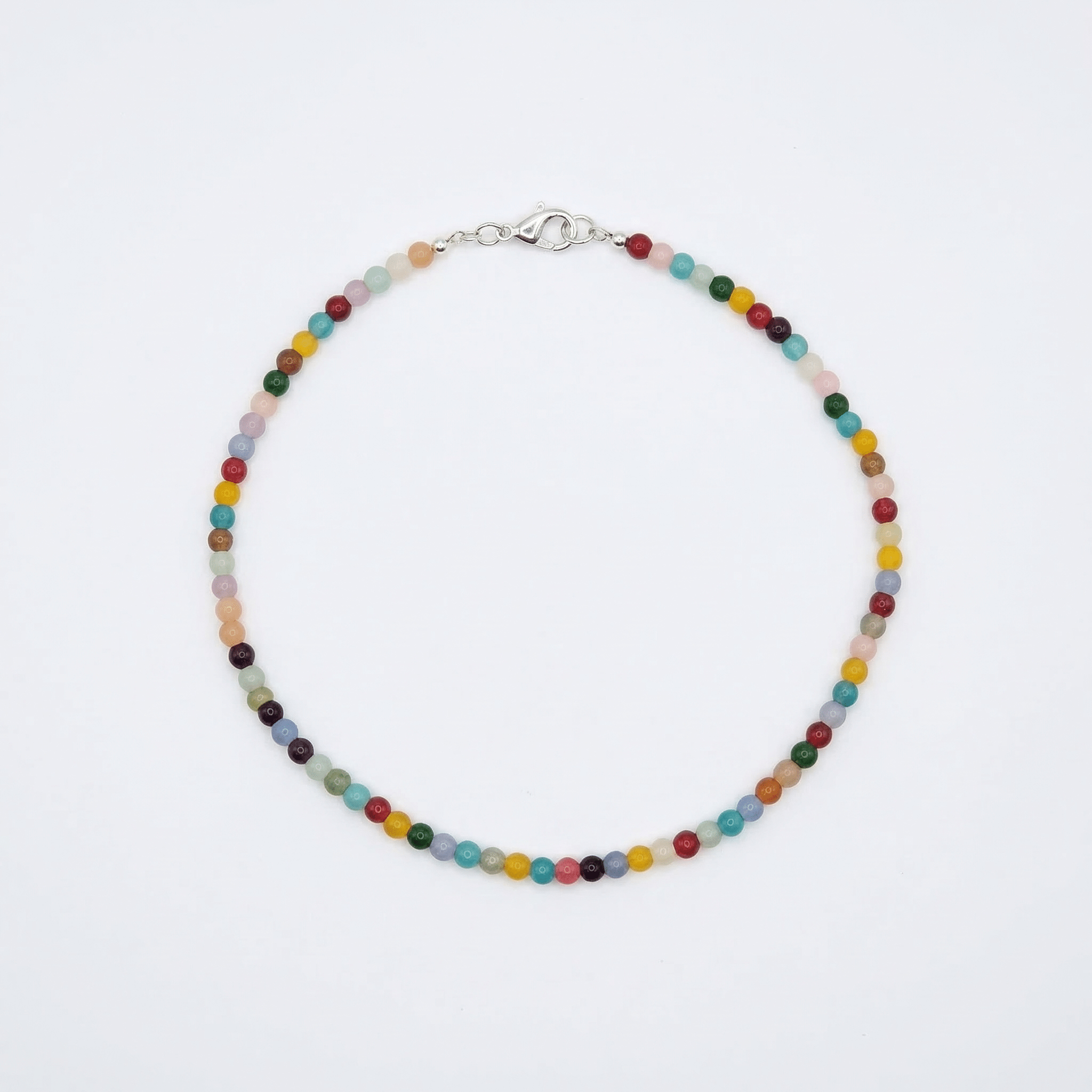 Glass Beaded Necklace handmade - Made by Saloly