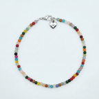 Glass Beaded Necklace handmade - Made by Saloly