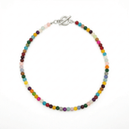 Glass Beaded Necklace handmade - Made by Saloly