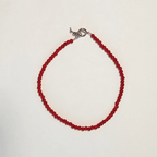 Glass Beaded Necklace handmade - Made by Saloly