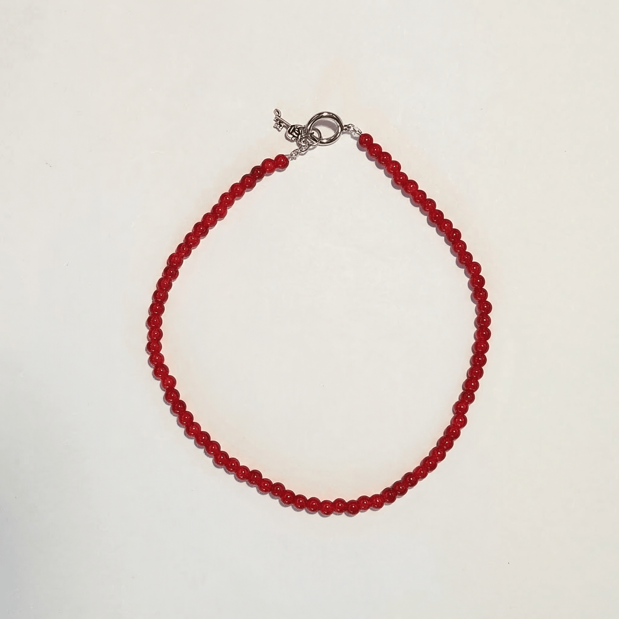 Glass Beaded Necklace handmade - Made by Saloly