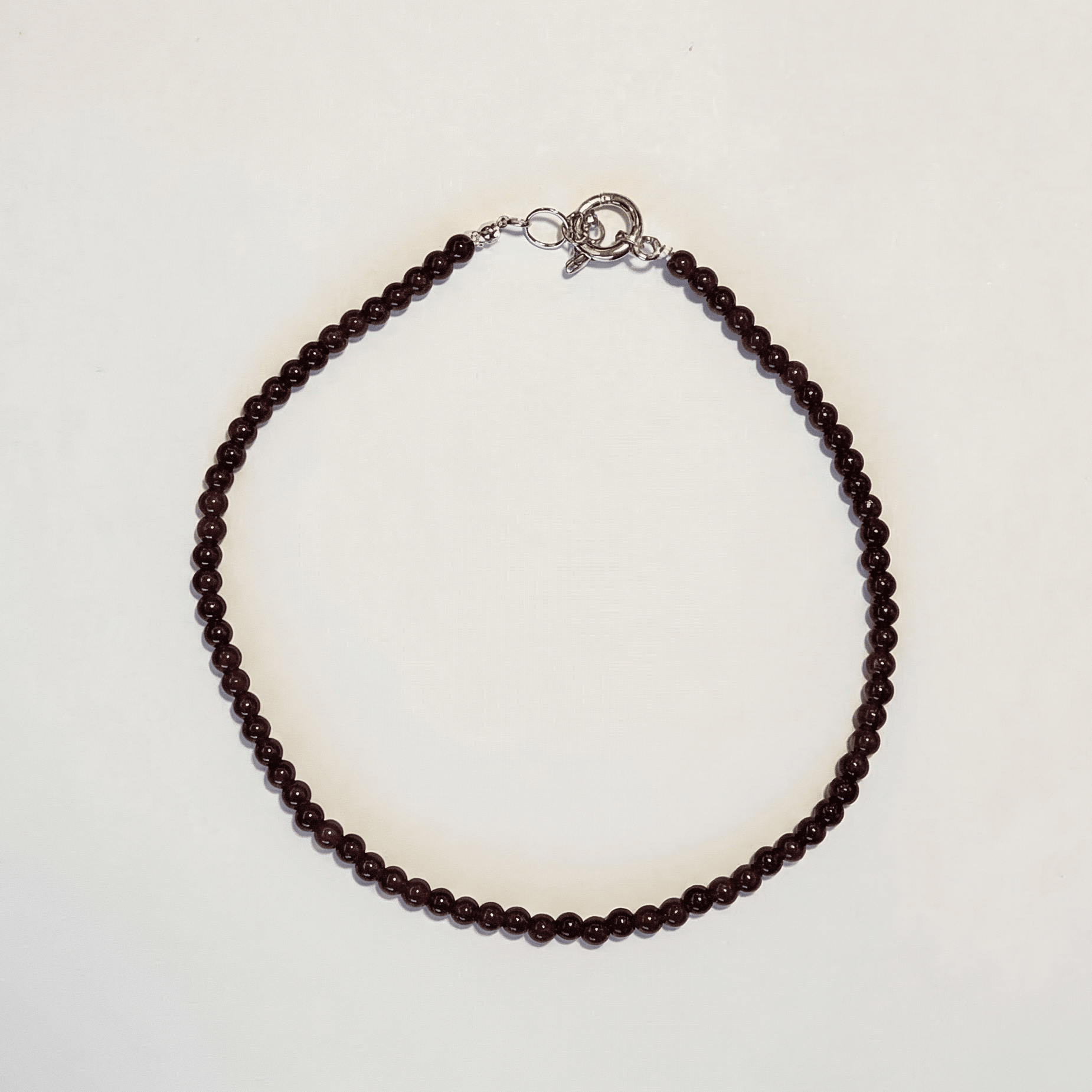 Glass Beaded Necklace handmade - Made by Saloly