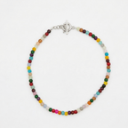 Glass Beaded Necklace handmade - Made by Saloly