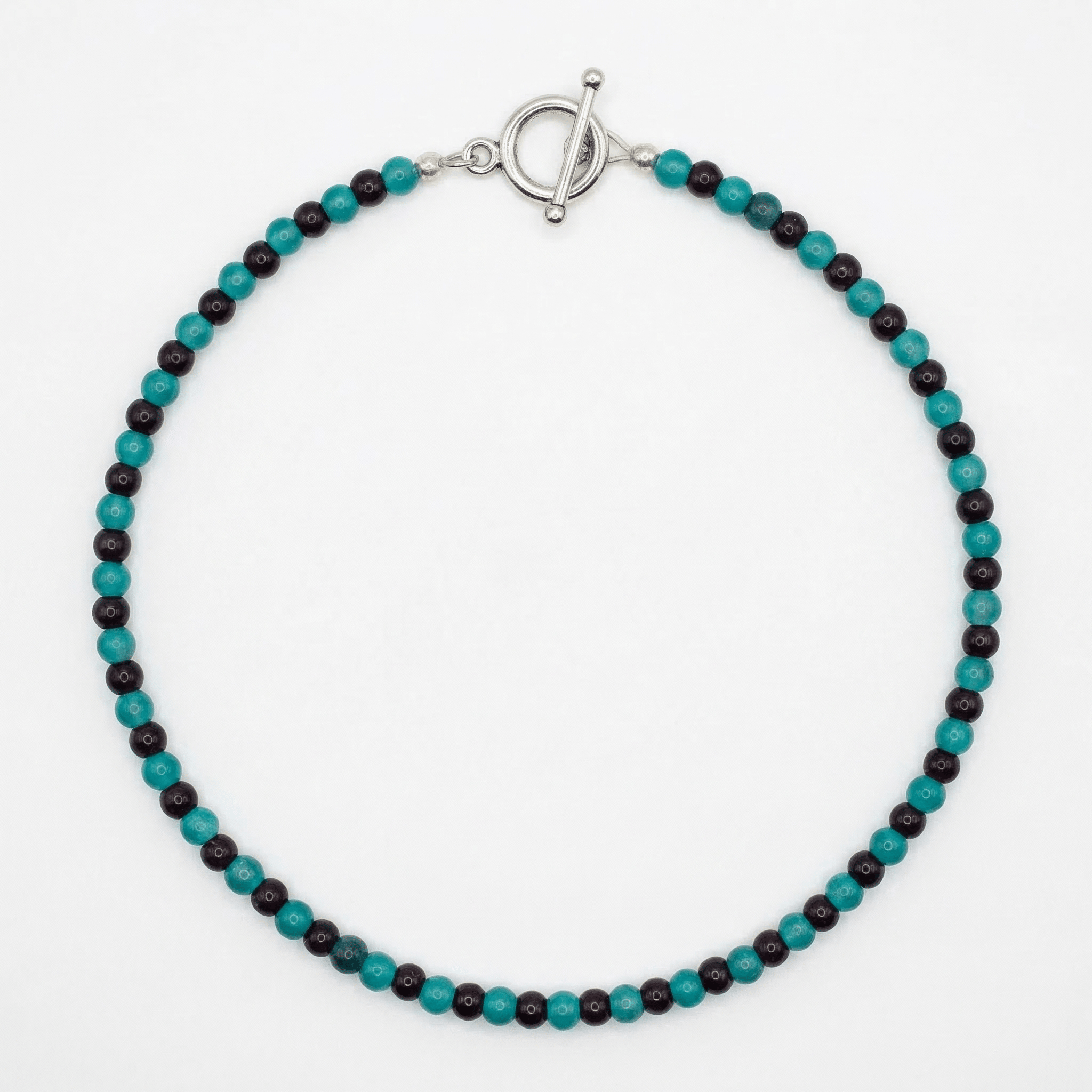 Glass Beaded Necklace handmade - Made by Saloly