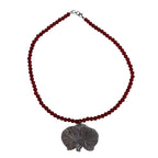 Glitter Orchid Necklace handmade - Made by Saloly