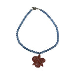 Glitter Orchid Necklace handmade - Made by Saloly