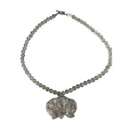 Glitter Orchid Necklace handmade - Made by Saloly