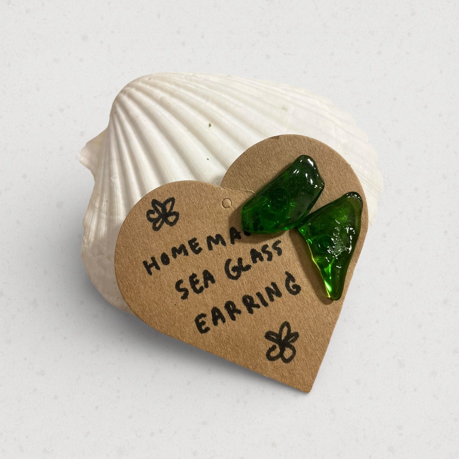 Handmade Sea Glass Earring handmade - Made by Saloly