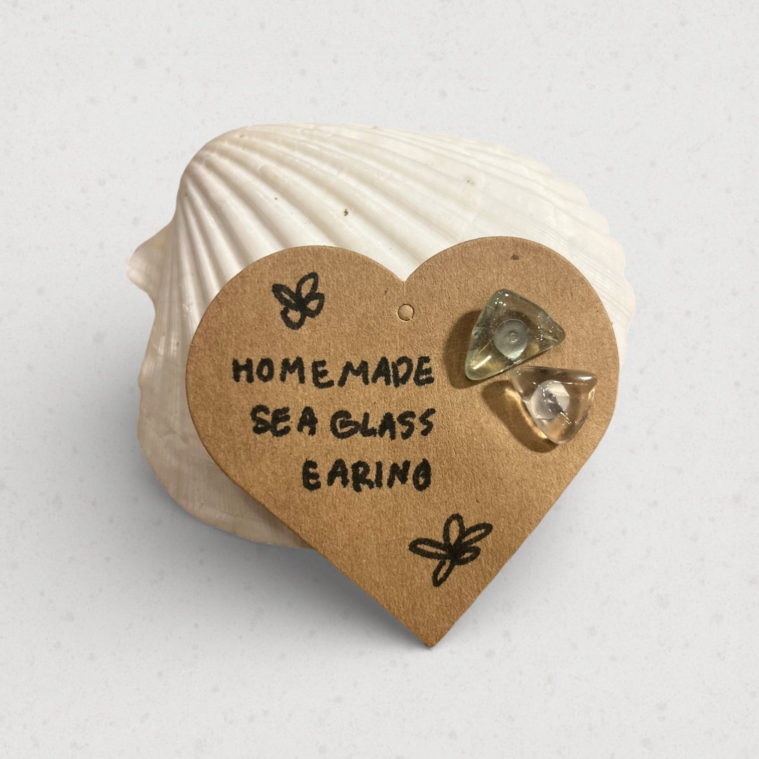 Handmade Sea Glass Earring handmade - Made by Saloly