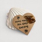 Handmade Sea Glass Earring handmade - Made by Saloly
