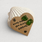 Handmade Sea Glass Earring handmade - Made by Saloly