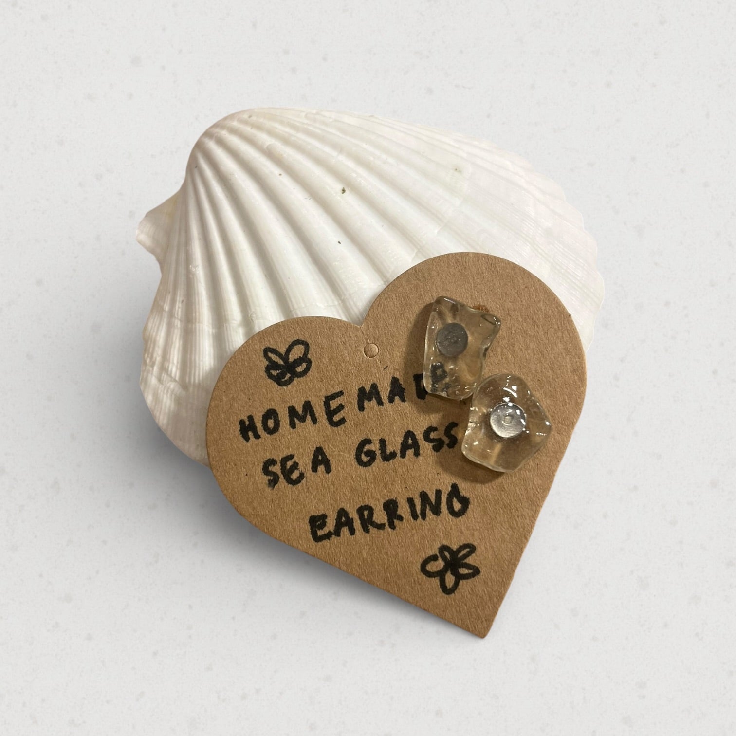 Handmade Sea Glass Earring handmade - Made by Saloly