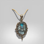 Ornate Seaglass Mosaic Necklace handmade - Made by Saloly