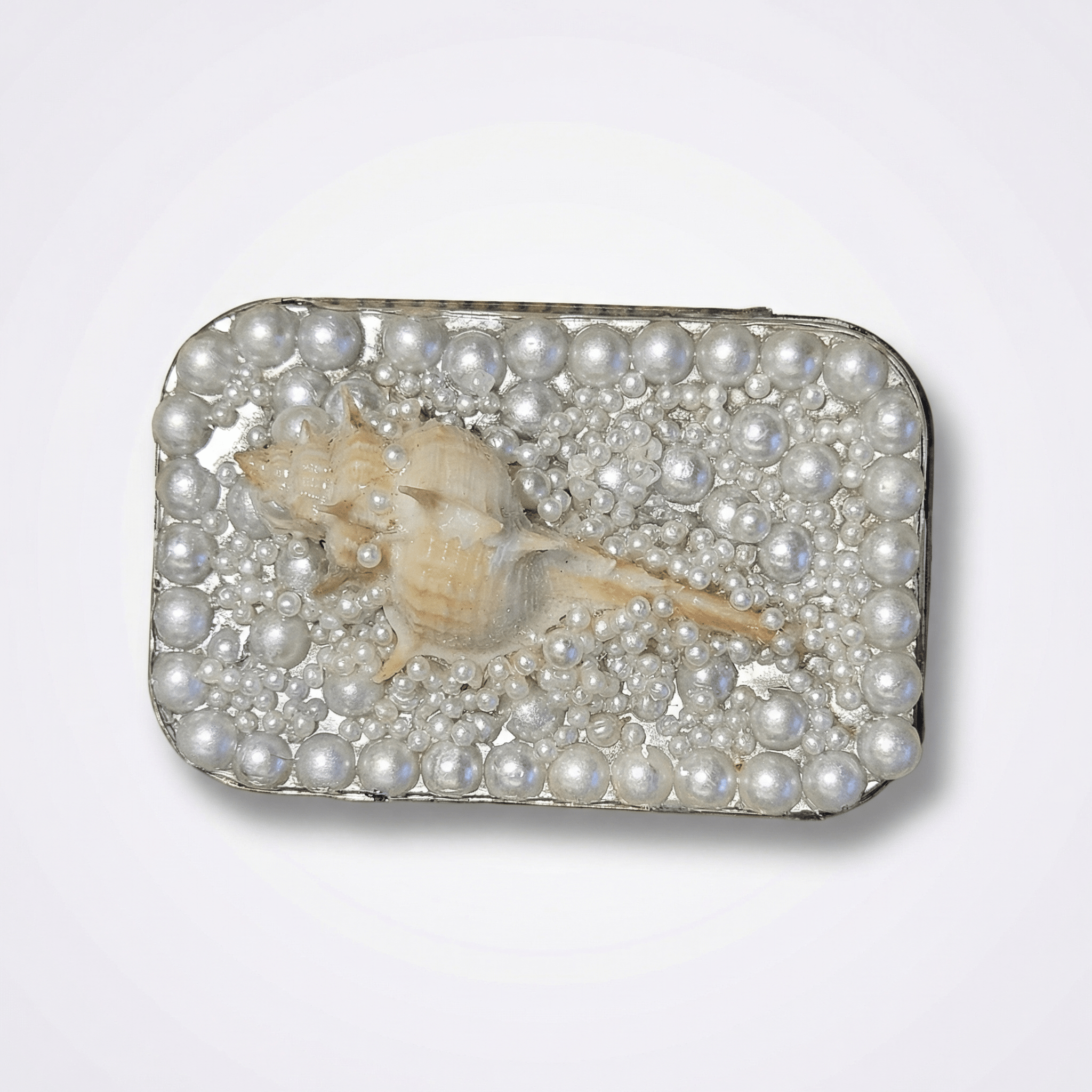Pressed Flower/Shell Decorative Box handmade - Made by Saloly