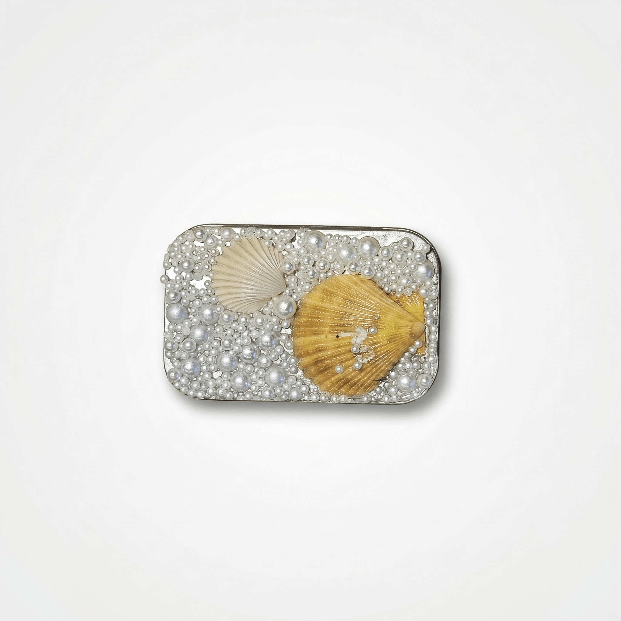 Pressed Flower/Shell Decorative Box handmade - Made by Saloly