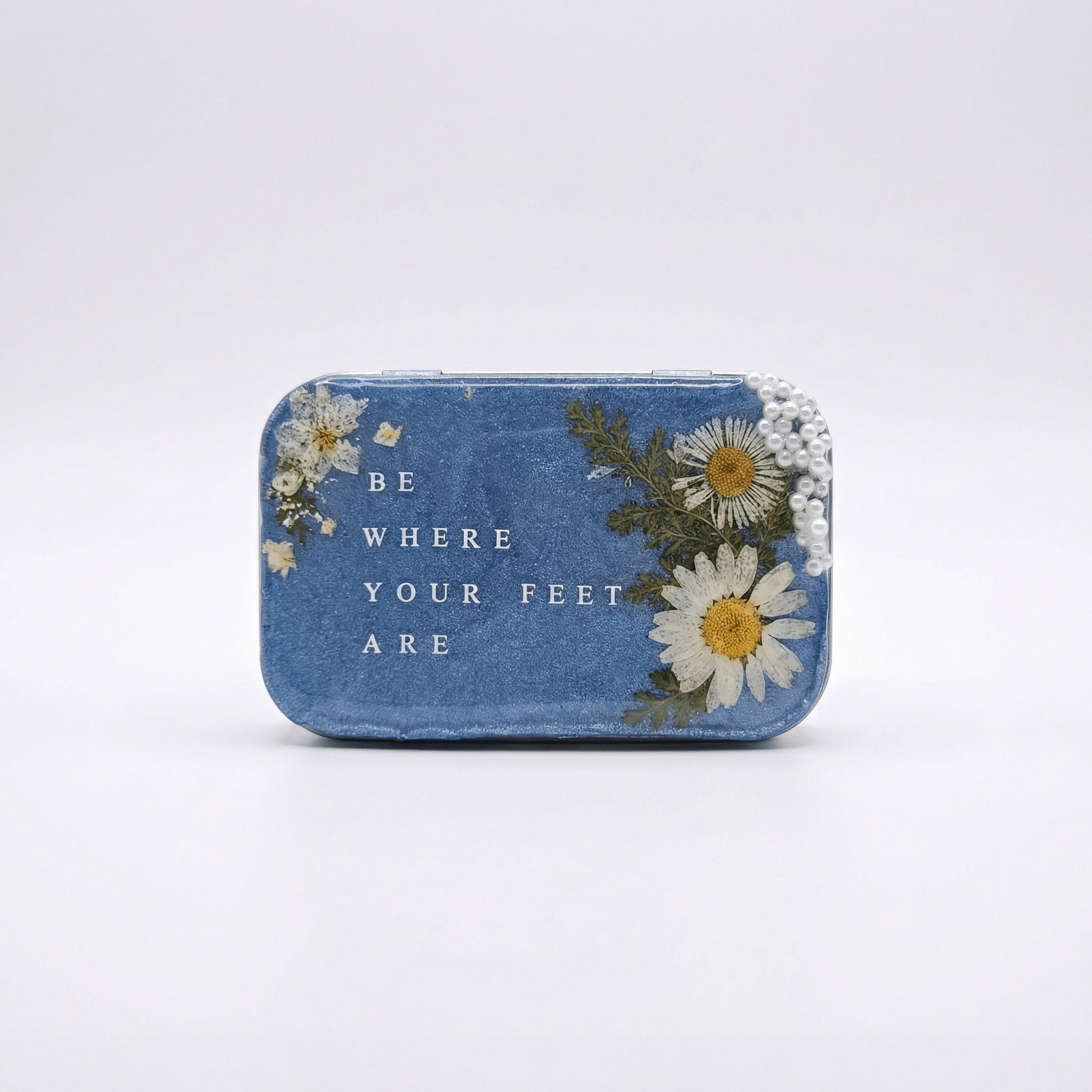 Pressed Flower/Shell Decorative Box handmade - Made by Saloly
