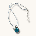 Real Flower in Resin Necklace handmade - Made by Saloly