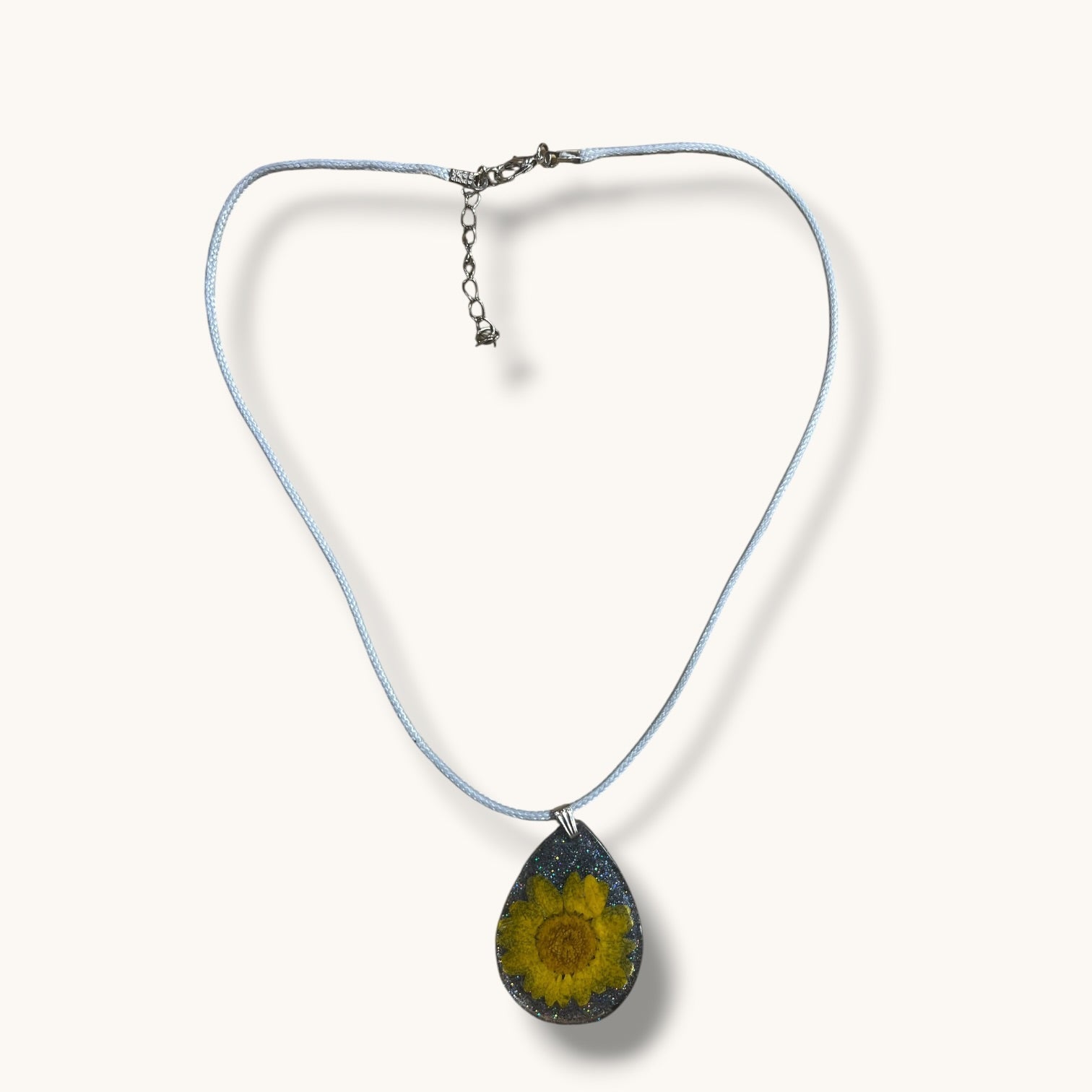 Real Flower in Resin Necklace handmade - Made by Saloly