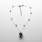 Real Stone With Hippie Necklace handmade - Made by Saloly