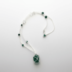 Real Stone With Hippie Necklace handmade - Made by Saloly
