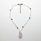 Real Stone With Hippie Necklace handmade - Made by Saloly