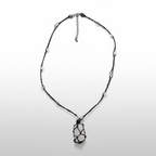 Real Stone With Hippie Necklace handmade - Made by Saloly