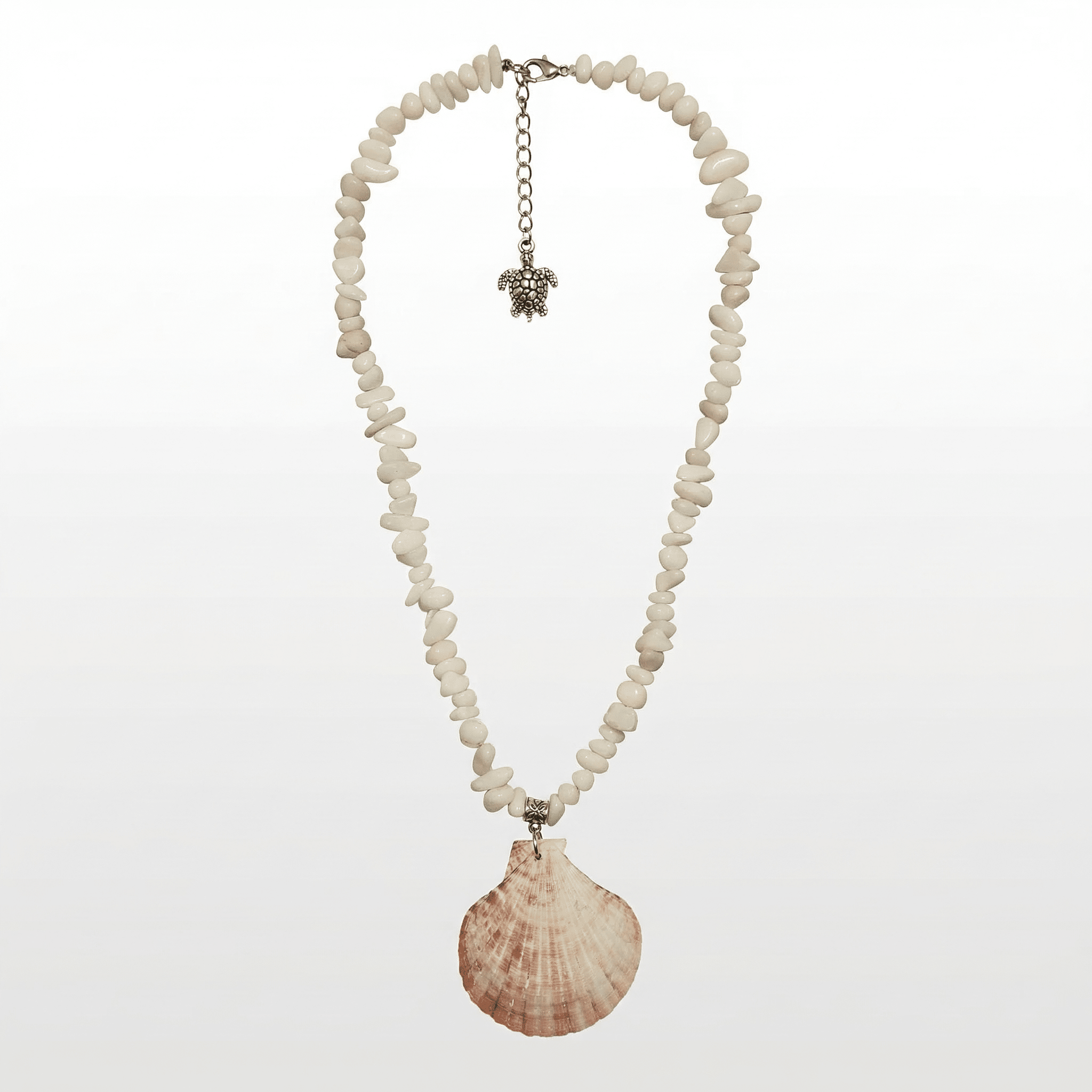 Seashell Beaded Necklace handmade - Made by Saloly