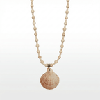 Seashell Beaded Necklace handmade - Made by Saloly