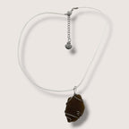 Wire Wrapped Seaglass Pendant Necklace handmade - Made by Saloly