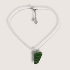 Wire Wrapped Seaglass Pendant Necklace handmade - Made by Saloly