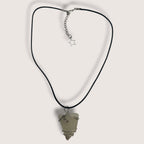 Wire Wrapped Seaglass Pendant Necklace handmade - Made by Saloly