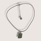 Wire Wrapped Seaglass Pendant Necklace handmade - Made by Saloly