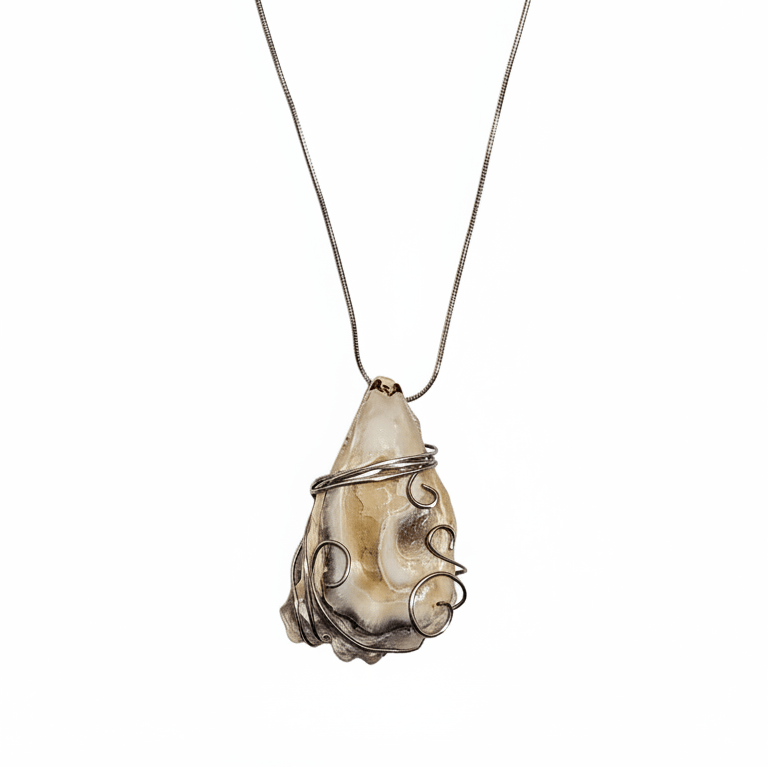 Wire Wrapping Necklace handmade - Made by Saloly